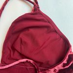 Victoria's Secret  Velvet Bralette in Deep Red Photo 3