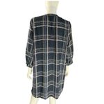 Loft  Outlet Womens Long Sleeve Dress Shirt‎ Large Petite Plaid Multicolor V-neck Photo 3