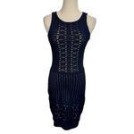 Nightcap  by Carisa Rene Spiral Lace Bodycon Dress in Black size 4/large Photo 4