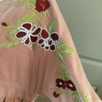 Roolee NEW  Size 2X Linen Blend Floral Embroidered Midi Dress Photo 2