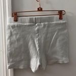 Princess Polly White Ribbed Shorts Photo 2