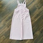 Halara  Pink and White Striped Wide Leg Jumpsuit Photo 2