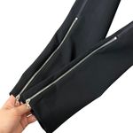 La Ligne Moto Pants Women’s Size Small Black Cropped Skinny Zip Hem Pull On Photo 8