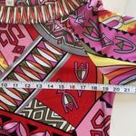 Muse Boston Proper Pink Orange Geometric Shift Drop Waist Retro Dress 12 Light Photo 7