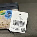 Kate Spade  Blue and Yellow Floral Card Holder Photo 2