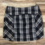 Free People  black and gray checkered short skirt Photo 3
