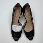 Giani Bernini Women's Valorr Peep Toe d'Orsay Leather Pumps- Size 6.5 Photo 5