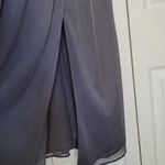 David's Bridal Blue Purple Bridesmaid's Spaghetti Strap Maxi Dress Size 6 Photo 1