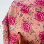 La Cera Cotton Print Pj Set in Peach Size Large Pink Photo 10