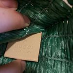 Gucci  Raffia Linen Web Cestino Tote Bag Photo 2