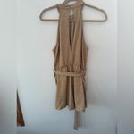 Tan Sleeveless short Romper Size M Photo 5