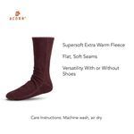 Acorn versafit‎ fleece cabin socks maroon & red adult Photo 4
