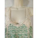 Hint of Mint Hint Of Mint Women Medium Green Floral Lace Floral Tank Top Photo 2