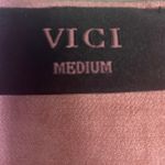 VICI Embroidered Crinkle Babydoll Top Womens M Pink Floral Peasant Cottagecore Photo 6