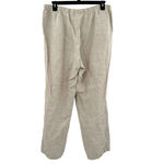 Chico's size 3 Reg XL 100% linen tan pull on style loose pants with pockets Photo 1