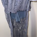 Honey Punch Mila Lace Maxi Romper Dress Dusty Blue size medium Photo 7