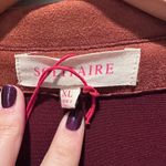 Solitaire  Anthropologie Rich Brown Faux Suede Vest Size XL Western Collared NWT Photo 2