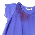 Kloz Lyne Scoop Neck Short Sleeve Layered Maxi Dress Blue Size 1X Pullover Photo 2