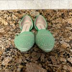 Soft Surroundings Soft‎ Surroundings Amelia Green Flats Slip On Shoes Women's Size 8 Photo 6