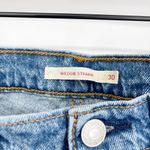 Levi's Wedgie Straight Jeans Size 30 Waist Distressed Knee Light Blue Wash Photo 7