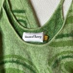 House of Sunny Hockney Knitted Green Swirl Midi Dress 2 Photo 2