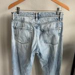 frame denim Frame Le Slouch Straight Leg Distressed Bluejay Rips Denim Jeans Size 27 Photo 6