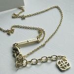 Kendra Scott Elisa Pendant Gold Rose Quartz Necklace Photo 7