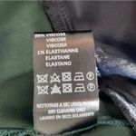 The Kooples NWT Peekaboo Nape Light Crepe Satin Mini Shirt Dress in Green/Black Photo 5