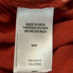 Lucky Brand  Burnt Orange 1/4 Button-Up High/Low Long Sleeve Shirt size M Photo 5