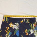 124 Zac & Rachel Floral Bermuda Tropical Vacation Long Shorts Size 10 Petite Blue Photo 2