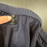 ZESICA Women's Navy Strapless Belted Wide Leg Jumpsuit Photo 7