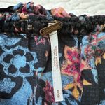 Free People  Free Spirit Printed Off-The-Shoulder Bell Sleeve Top Boho Festival Photo 2