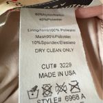 Gold and Nude Beige Lace Sequined Mermaid Style Maxi Evening Gown Maria Bonita Tan Size L Photo 13