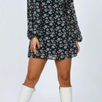 Princess Polly DELANEY LONG SLEEVE MINI DRESS BLACK size 10 nwot Photo 1