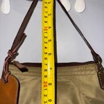 Dooney & Bourke Small Shoulder Bag‎ Khaki Color Pink Interior K Photo 15