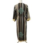 Angel + Premium Aztec Bohemian Embroidered Multicolor Lace Trim Duster Jacket S Black Photo 7