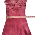 Komarov Sz XS/S Women's Mauve Pink Vneck Pleated Skirt Sleeveless Maxi Dress Photo 7