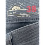 Faherty  Mens Gray High Waist Straight Slim Leg Khaki Chino Denim Jeans Pants 38 Photo 2