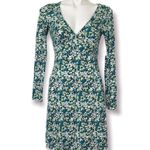 BP Floral Dress XXSmall Knit long Sleeve aqua Blue Green XXS Photo 0