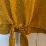 ASTR the Label Mustard Yellow Tie Front Crop Top, Size Small Photo 2