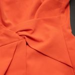Lauren Ralph Lauren Coral Twist Detail Cocktail Dress Size 2 Orange Photo 10