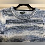 Wild Fable Blue Watercolor Knit Crewneck Sweater Women's Sz Large Photo 2