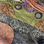 Rising International Embroidered Peace Sign Patchwork Boho Hobo Bag Photo 1