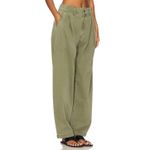 AGOLDE  Barrel Pant Danika Pleated Chinos Pant Bok Choy‎ Size 30 Photo 3