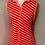 Nike  Precision Print Sleeveless Golf Polo Shirt Lava Glow/Max Orange M Dopamine Photo 2