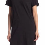 Madewell  Black Tina Short Sleeve T Shirt Dress size Large Photo 0