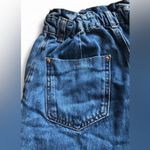 ZARA  Women's short Blue 100% Cotton with elastic waist Size 2 Photo 4