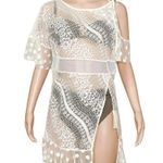 For Love & Lemons Trinidad Cover-Up Lace Dress, White, Small Photo 7