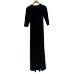 Baltic Born NWT  Sofia Velvet Maxi Dress Womens S Black V-Neck Formal Black Tie Photo 4