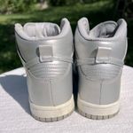 Nike Dunk High Silver Glitter Shoes Women Size 6 Photo 5